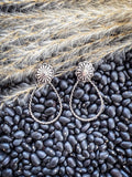 Marie Teardrop Dangle Earrings - Silver - Earring - Western Jewelry - Bronco Western Supply Co.