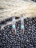 Darla Hoop Earring - Silver/Turquoise - Western Jewelry - Bronco Western Supply Co.