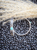 Darla Hoop Earring - Silver/Turquoise - Western Jewelry - Bronco Western Supply Co.