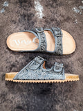 Berry Sandal in Grey - Very G -Western Sandal - Footwear - Bronco Western Supply Co.