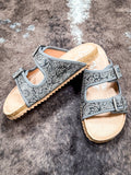 Berry Sandal in Grey - Very G -Western Sandal - Footwear - Bronco Western Supply Co.