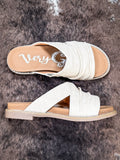 Jolene Sandal in Cream - Very G - Western Sandal - Footwear - Bronco Western Supply Co. 