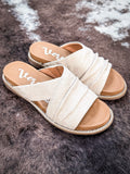 Jolene Sandal in Cream - Very G - Western Sandal - Footwear - Bronco Western Supply Co. 