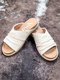 Jolene Sandal in Cream - Very G - Western Sandal - Footwear - Bronco Western Supply Co. 