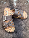 Nora Sandal in Chocolate - Very G - Western Sandal - Footwear - Bronco Western Supply Co.