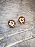 Flourish Flower - Stud Earrings - Natural - Western Earring - Jewelry - Bronco Western Supply Co.