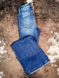 Petra - Whitley - Mid-Rise - Stretch Flare Jeans - Denim - Bronco Western Supply Co. 