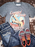 Cowgirl Pride - Graphic Tee - Gray - Apparel - Western Fashion - Bronco Western Supply Co.