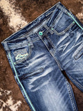 Cowgirl Tuff - Twisted Turquoise - Bootcut - Jeans - Western Wear - Bronco Western Supply Co.