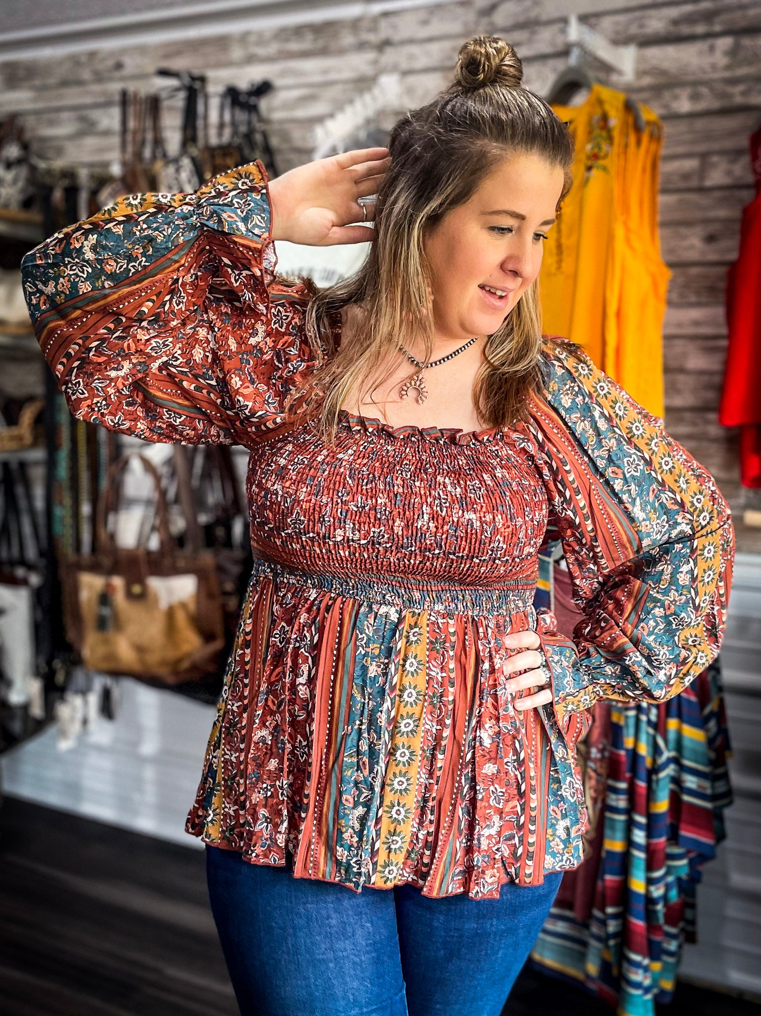 Peasant best sale tunic tops