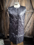 Phoenix Long Quilted Vest Duster - Vest - Outerwear - Bronco Western Supply Co.