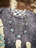 Byrdie Navajo Style Pearl Necklace