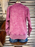 Outlaw Acid Washed Pullover - Light Plum - Outerwear - Bronco Western Supply Co.