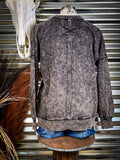 Rustler Acid Washed Pullover - Ash Black - Outerwear - Bronco Western Supply Co.