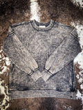 Rustler Acid Washed Pullover - Ash Black - Outerwear - Bronco Western Supply Co.