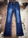 Cowgirl Tuff Boot Stich Trouser Jeans - Dark Wash - Equestrian Wear - Bronco Western Supply Co.