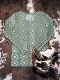 Make It Reign Mesh Top - Aztec - Western Fashion - Bronco Western Supply Co.