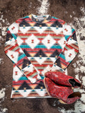 Southern Roots Mesh Top - Aztec Print - Western Fashion - Bronco Western Supply Co.