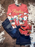 Southern Roots Mesh Top - Aztec Print - Western Fashion - Bronco Western Supply Co.