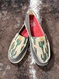 Saguaro Twisted X Slip - On Loafer - Dust & Cactus Print