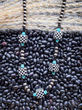 Byrdie Navajo Style Pearl Necklace - Punchy Western - Bronco Western Supply Co.