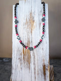 Chance Navajo Style Pearl & Bead Necklace - Punchy Western - Bronco Western Supply Co.