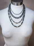 Jetta Navajo Style Pearl Layered Necklace Set - Natural - Necklace Sets - Bronco Western Supply Co.