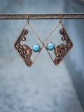 Magnolia Dangle Earrings - Copper - Western Jewelry - Bronco Western Supply Co.