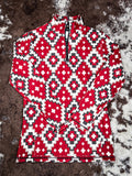 Santa Fe Aztec Fitted Pullover - Sterling Kreek - Western Fashion - Bronco Western Supply Co.