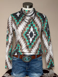 Winding Road Long Sleeve Top - Sterling Kreek -Western Fashion - Bronco Western Supply Co.