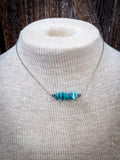 Turquoise Trail Stone Necklace - Faux Turquoise - Chain - Western - Bronco Western Supply Co.