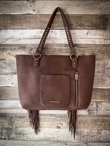 Brown leather 🤠 vintage Trinity Ranch women's purse... - Depop