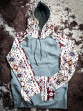 Summit Hooey Ladies Hoodie - Blue/Burgundy