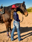 Cowgirl Tuff - Red Roan Bootcut Jeans- Riding Jeans - Bronco Western Supply Co.