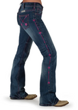 Cowgirl Tuff Pink Arrows - Bootcut Jeans - Bronco Western Supply Co.