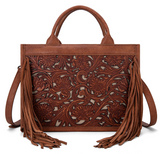 Tally - Concealed Carry - Crossbody Tote - Brown- Montana West - Bronco Western Supply Co.