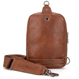 Rhett Cowhide Sling Bag - Purse - Brown - Montana West - Bronco Western Supply Co.