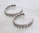 Bailey Stud Hoop Earrings - Silver - Western Jewelry - Bronco Western Supply Co.