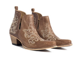 Myra Bag - La Ponderosa Leather Booties - Chocolate Brown - Footwear - Bronco Western Supply Co.