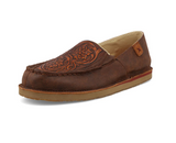 Tia Twisted X Slip - On Loafer - Chocolate Bomber & Tooled Brown