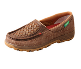 Leila - Twisted X - Slip On - Driving Moc - Woven Brown & Coffee - Bronco Western Supply Co.