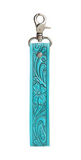 Myra Bag - Blooming Meadows Key Fob in Turquoise - Western Accessory - Bronco Western Supply Co.