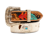 Myra Bag - Cummerband - Hand Tooled Concho Belt - Bronco Western Supply Co. 