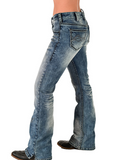 Cowgirl Tuff DFMI Bleached Bootcut Jeans - Western Wear - Riding Jeans - Bronco Western Supply Co.