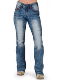 Cowgirl Tuff - Red Roan Bootcut Jeans- Riding Jeans - Bronco Western Supply Co.