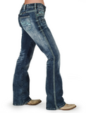 Cowgirl Tuff - Turquoise Hurricane Bootcut Jeans - Riding Jeans - Bronco Western Supply Co.