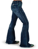 Cowgirl Tuff - Turquoise Hurricane Trouser Jeans - Riding Jeans - Bronco Western Supply Co.