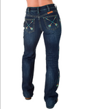 Cowgirl Tuff Turquoise Arrows Bootcut Jeans