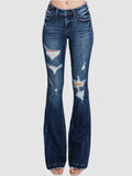 Petra - Whitley - Mid-Rise - Stretch Flare Jeans - Denim - Bronco Western Supply Co. 