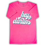 Hey Darlin' Graphic Tee - Neon Pink